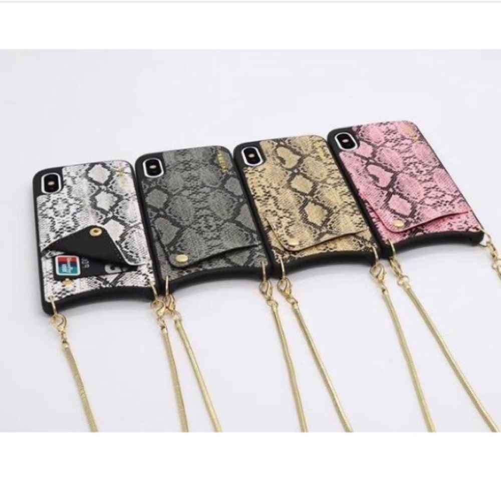 IPHONE crossbody wallet on a chain